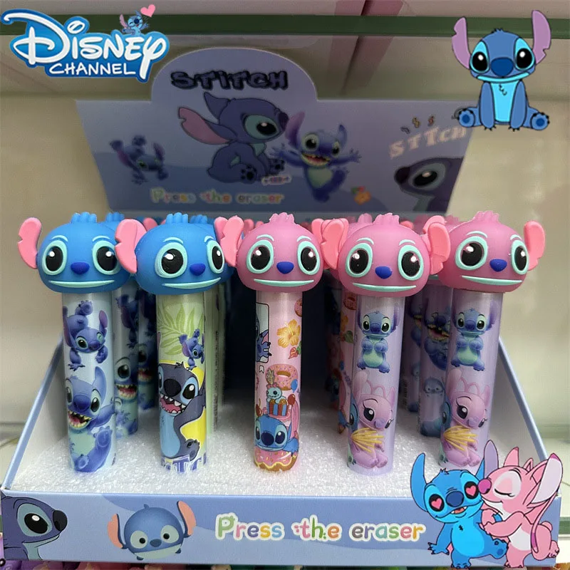 

Disney Lilo & Stitch Cartoon Erasers Student Press Eraser Stitch Kawaii Press Eraser Study Stationery School Supplies Gift