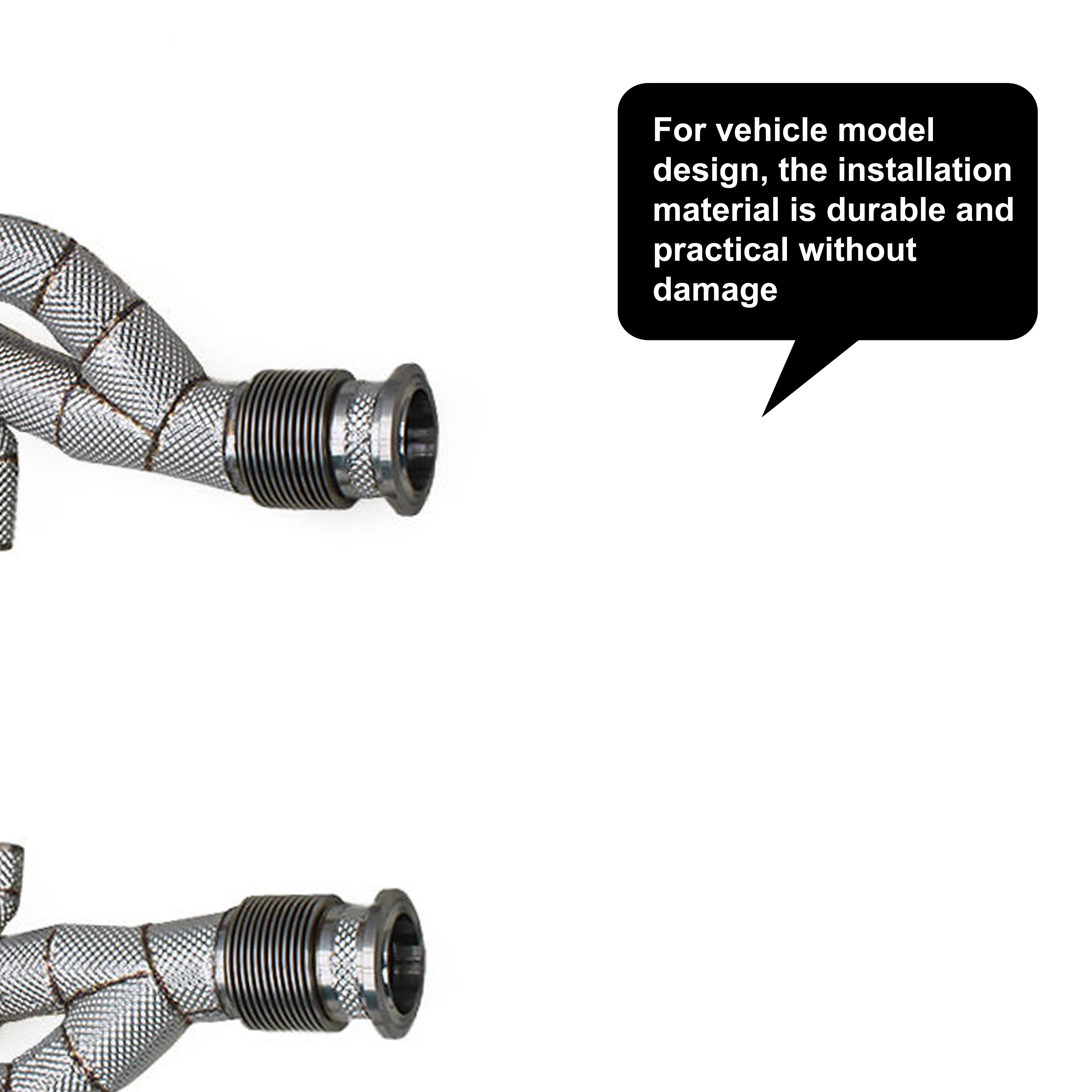 ACE Free Flow Downpipe für Lamborghini Revuelto 6.5L V12 Rennsport-Downpipes mit Hitzeschutz Hochwertige SUS304 Auspuffrohre – Detail 8