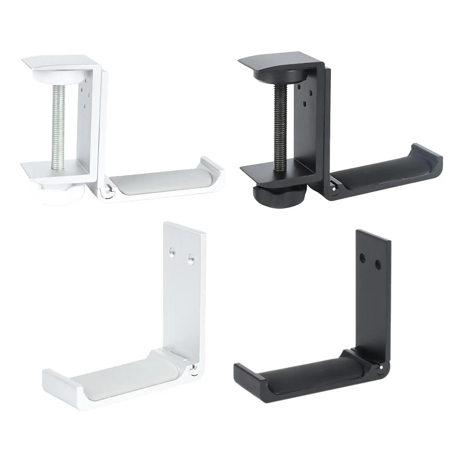 Metal Headset Hook Holder Foldable Controller Stand er, Screwless Installation