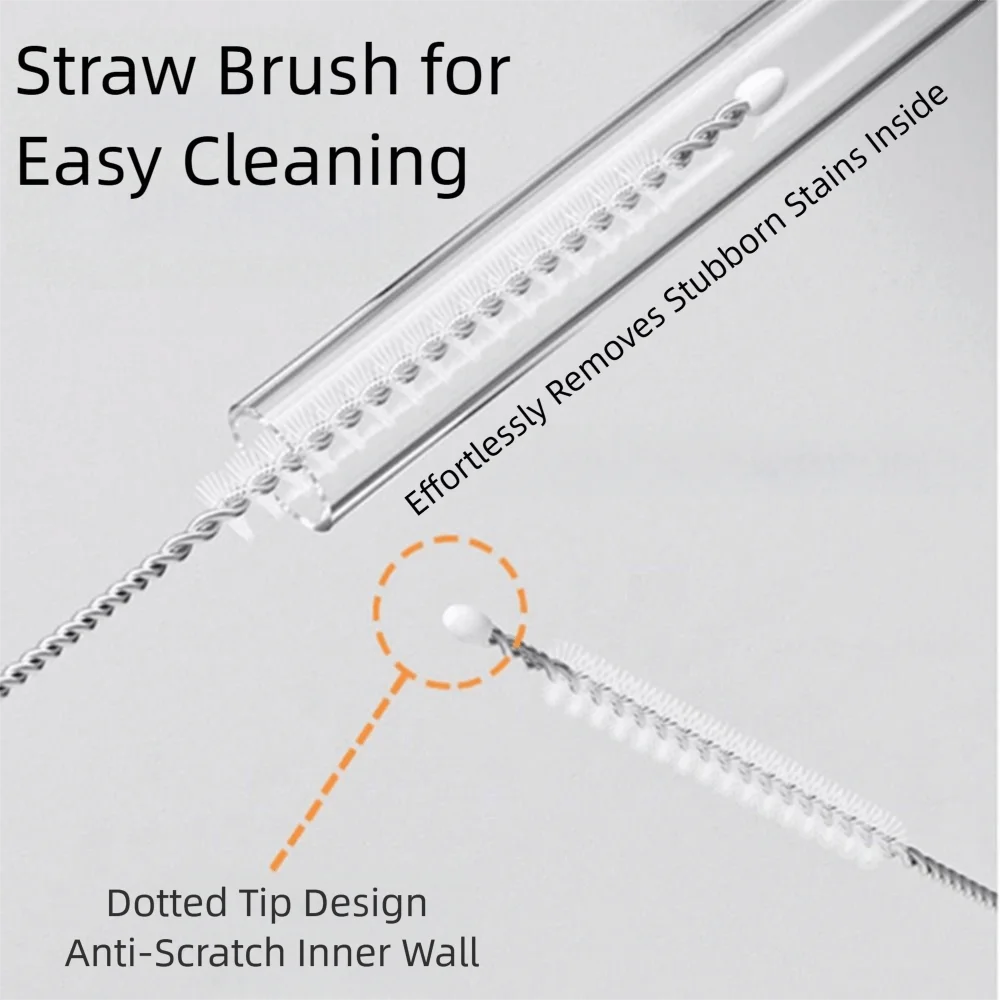 

Portable Bottle Cleaning Brush Set Compact Travel Size Milk Bottle Brush Kit Soft Bristles BPA-Free Nipple Straw Cleaner Kit