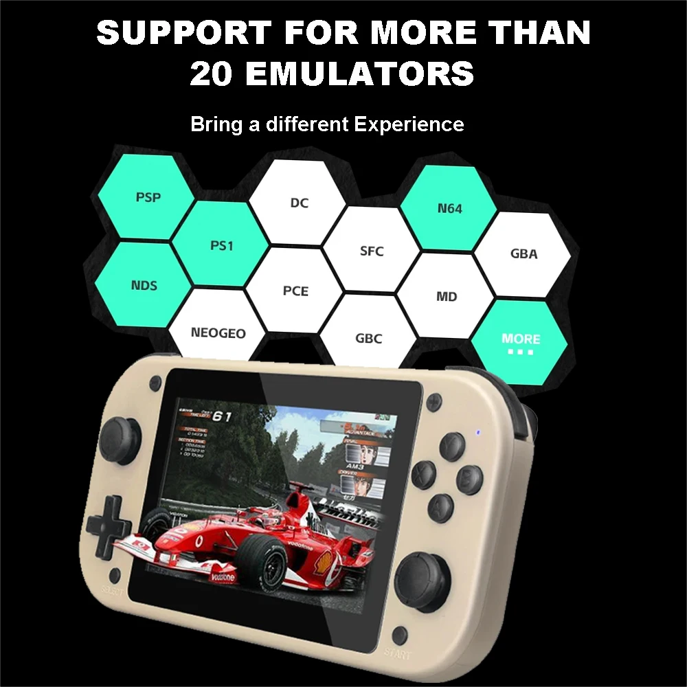 M17 Retro Handheld Game Console with 30000+ Games  4.3-inch IPS Screen Video Games Consoles Open Source Retro Gaming Console