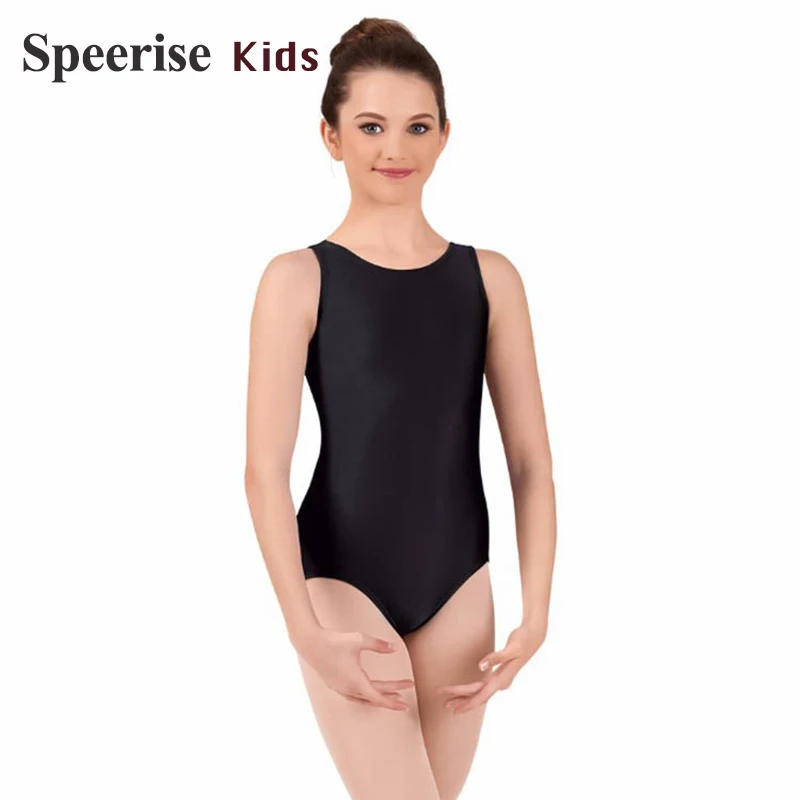 Girls Tank Dance Leotards Sleeveless Gymnastics suit Bodysuit Biketard Children Nylon Spandex Ballet Costumes Dancewear Kids Boy