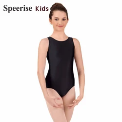 Mädchen Tank Tanz Trikots ärmellose Gymnastik Anzug Bodysuit Biketard Kinder Nylon Spandex Ballett Kostüme Tanz kleidung Kinder Junge