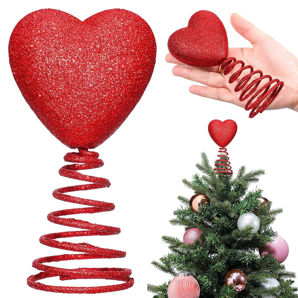 Heart Shape Tree Topper Love Heart Tree Decorations For Indoor Outdoor