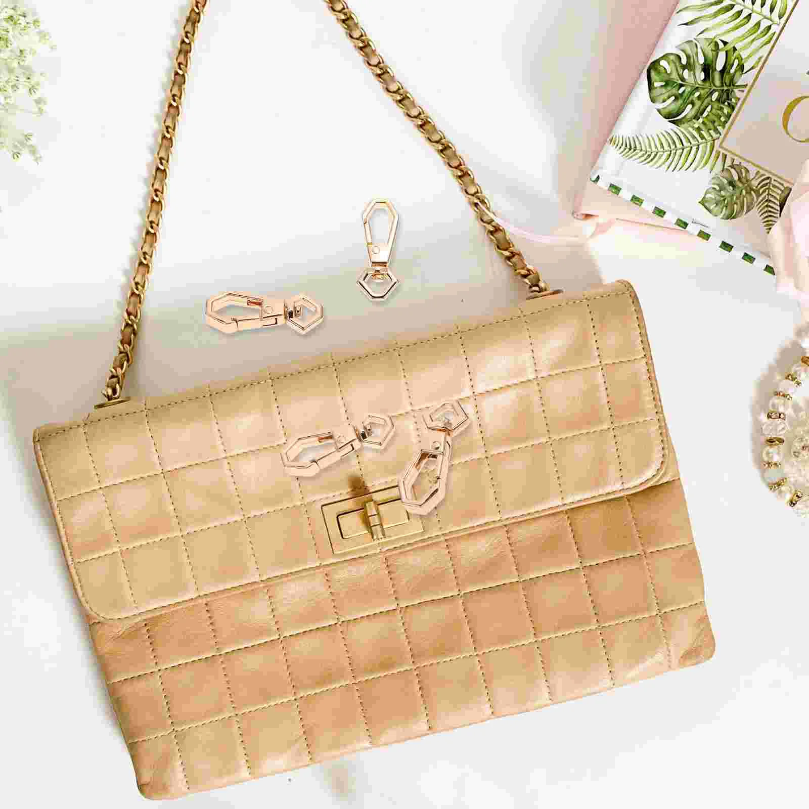 

Keychain Accessories Hand Strap Alloy Buckle Handbag Detachable Bags Golden Metal Accessory
