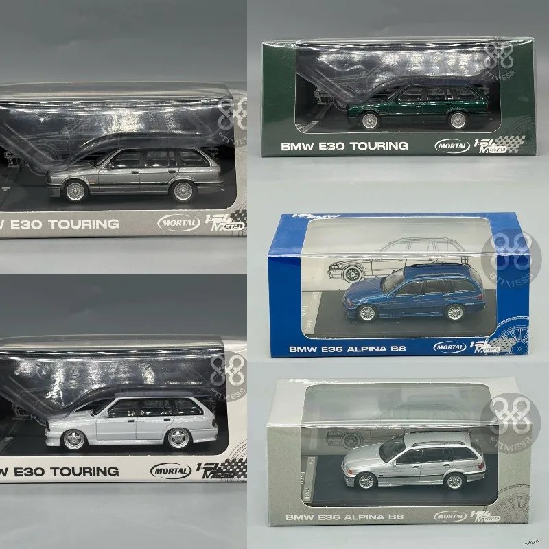 Mortal 1/64 Alloy BMW M3 E30 3 Series E36 Hatchback SUV E34 Replica Car Model, Collectible, Adult Decorative Item