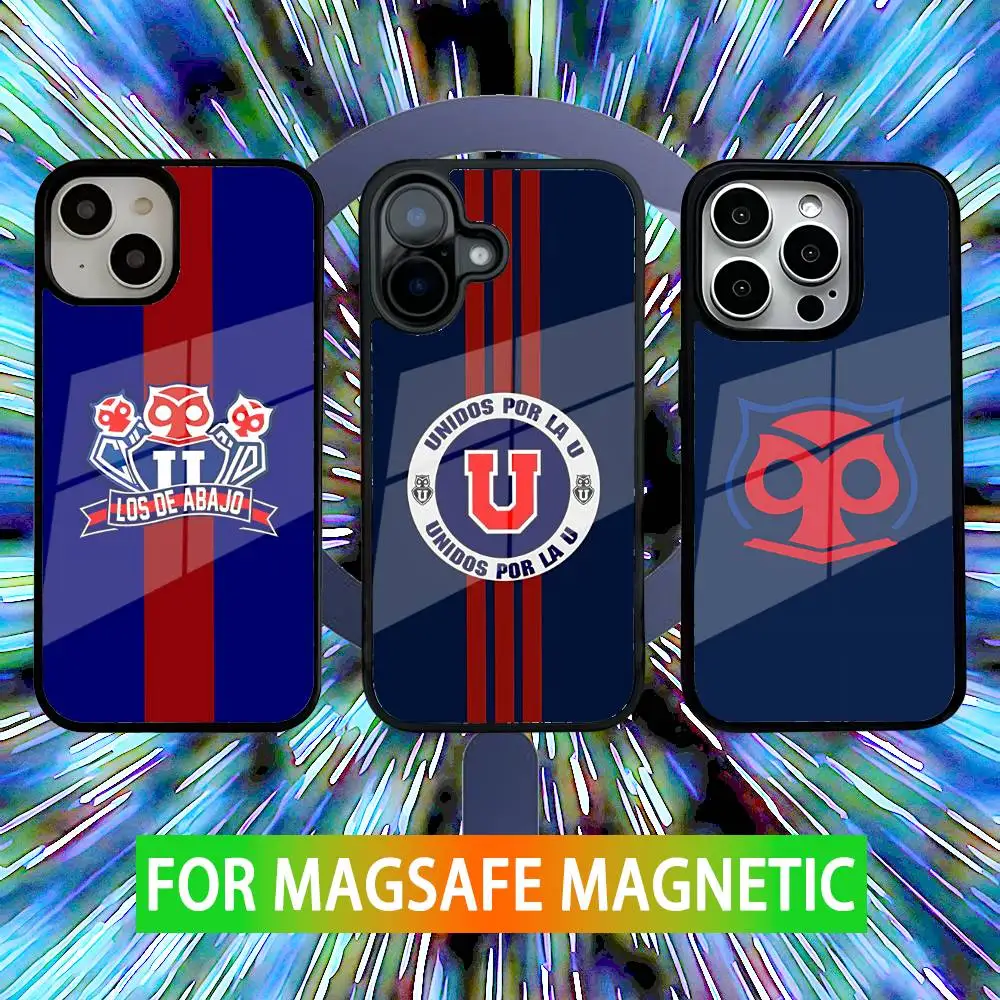 

C-Chile University Logo Phone Case For iPhone 16,15,14,13,12,11,Pro,Max,Plus,Mini,SE New Magsafe Magnetic Wireless Charging
