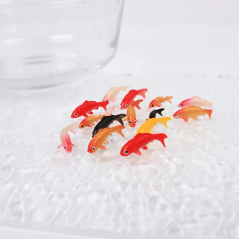 

10Pcs Small Resin Koi Fish Sculptures Aquarium Pond Decorations Mini Garden Fish Tank Ornament Mini Aquarium Decorations