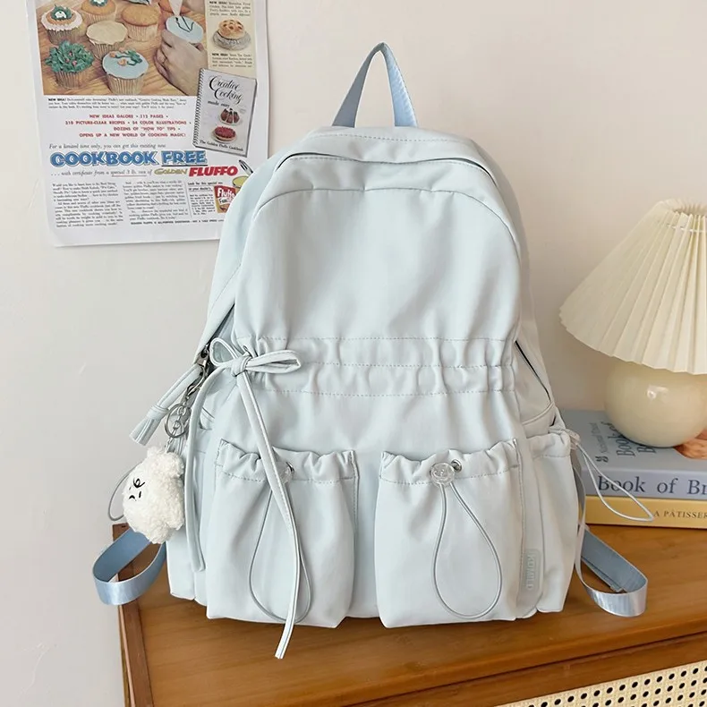 Girl School Bag Backpack Back Pack For Teenager Women Children Female Pink Schoolbag Primary High Bagpack Class Teens Child Kids
