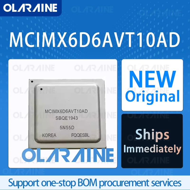 

1pcs MCIMX6D6AVT10AD BGA-624 original 100% New ic chip processor Core Cortex A9 2 Core Voltage 1.5 V