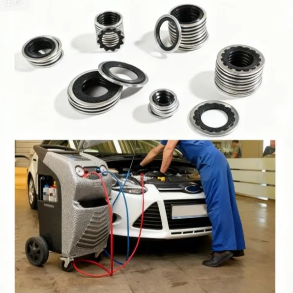 Comprehensive 330PCS AC Seal Kit 270 Green O-Rings & 60 Washers For Auto O-Ring Washer Sizes For AC Compressor Systems