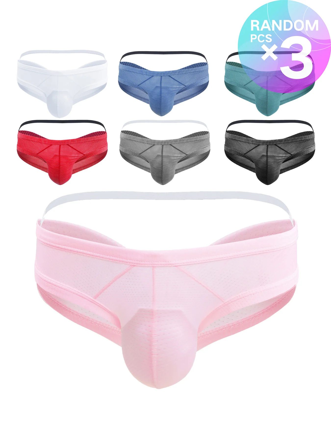 جديد أزياء الرجال الملاكمين مثير رجل الملاكمين الملابس الداخلية ملخصات شبكة Cueca Masculina Ropa الداخلية Hombre calzoncillos مثير الجوف 3 قطعة