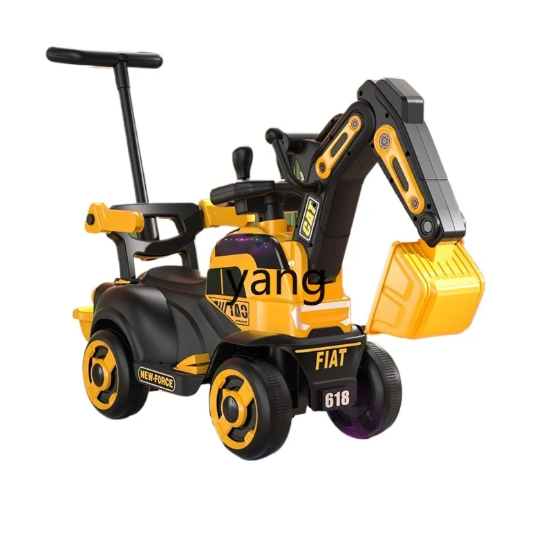 CX Excavator Children Can Sit Electric Excavator Boy Toy Car Remote Control off-Road Can Sit and Dig