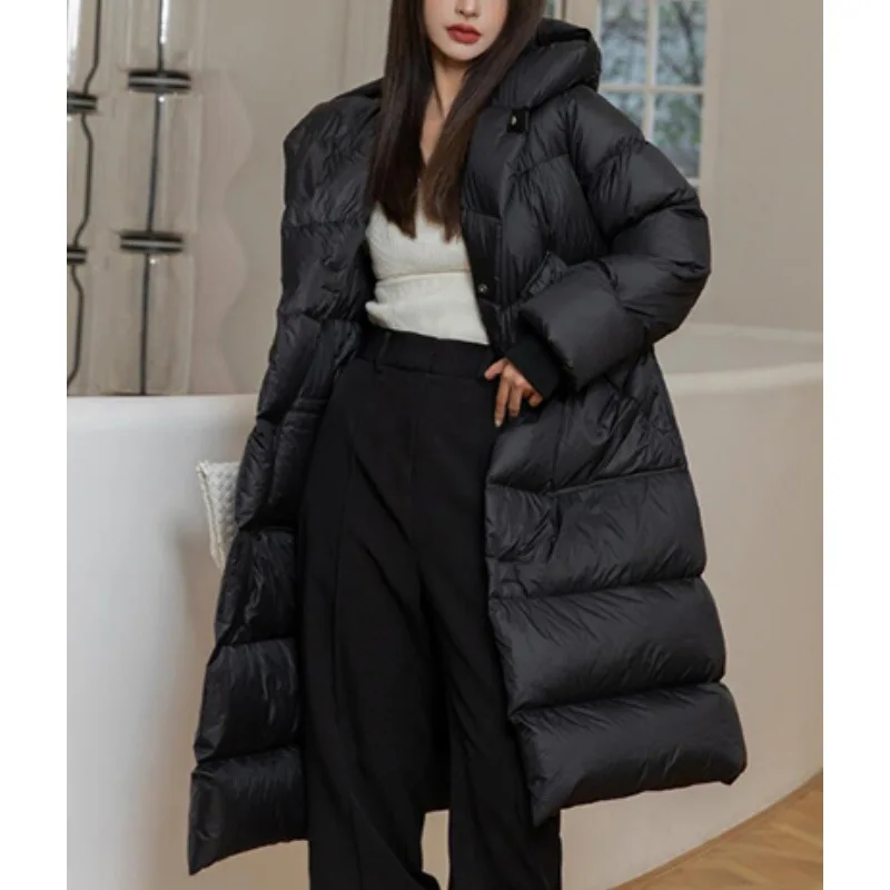 Loose Parka Coat for Women, Thickened and Warm, Medium-length Down Jacket, Senior Sense of Street, New for Fall and Winter, 2024