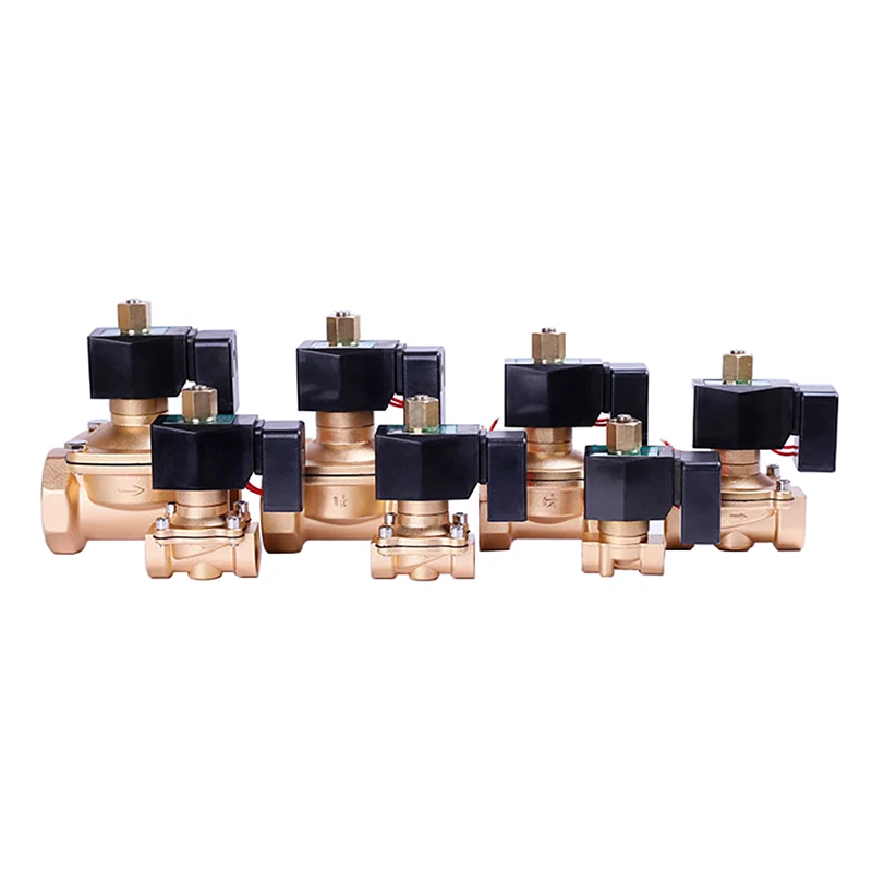 Normally open Energy Saving Electric Solenoid Valve Brass Female Thread Coil Can be powered on 24 hours a day 12V 24V 220V