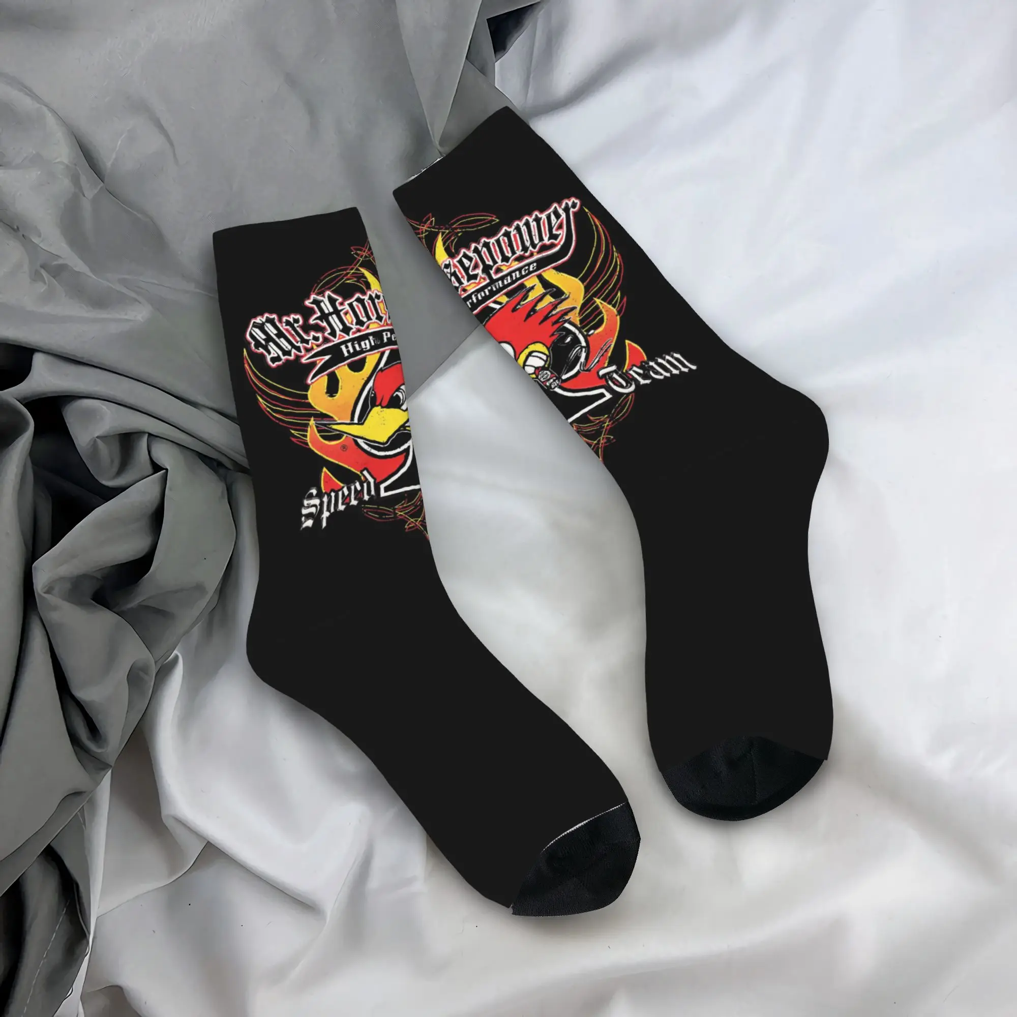 

Custom Clay Smith Cams Men's Crew Socks Unisex Novelty Made In The USA Mr. Horsepower Spring Summer Autumn Winter Dress Socks