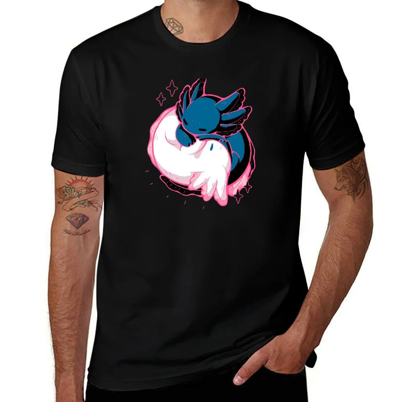 

Axolotl Yin Yang T-Shirt Dry Fit Running Short Sleeve Top