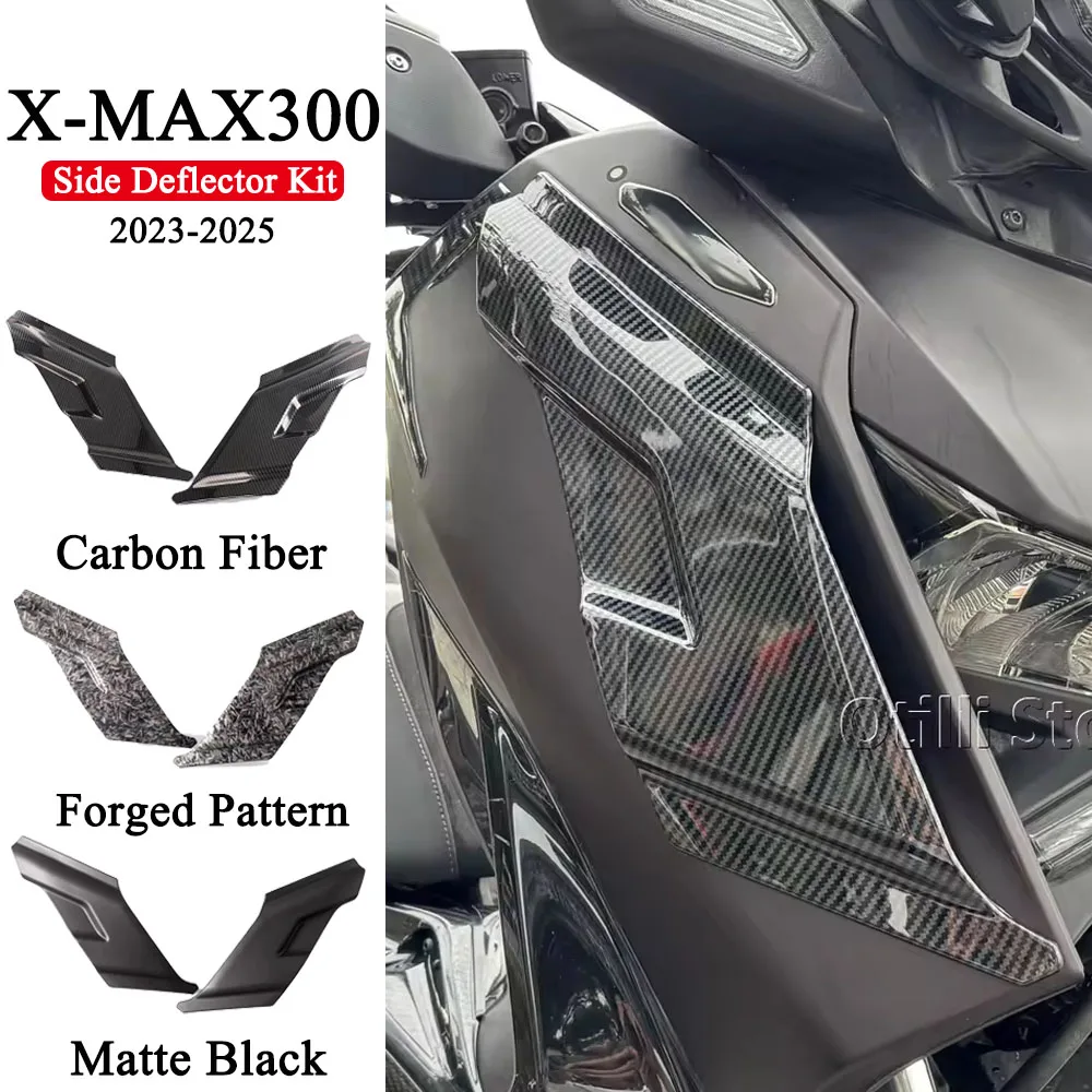 

For YAMAHA X MAX 300 X-MAX300 XMAX 300 XMAX300 2023 2024 2025 New Motorcycle ABS Upper Outer Fairing Side Wing Air Deflectors