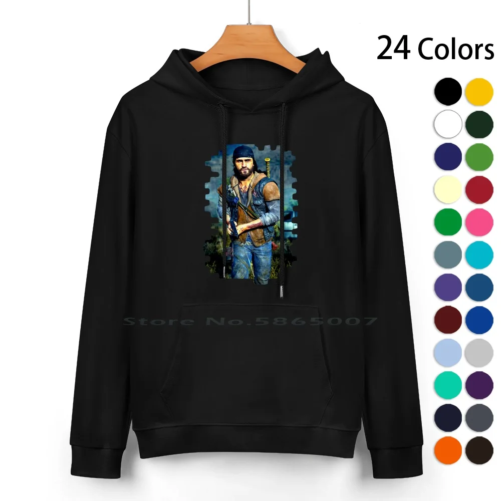 For Mens Womens Days Gone Game Limited Series 10 Run With The Hunted Long Sleeve Pure Cotton Hoodie Sweater 24 Colors For Mens