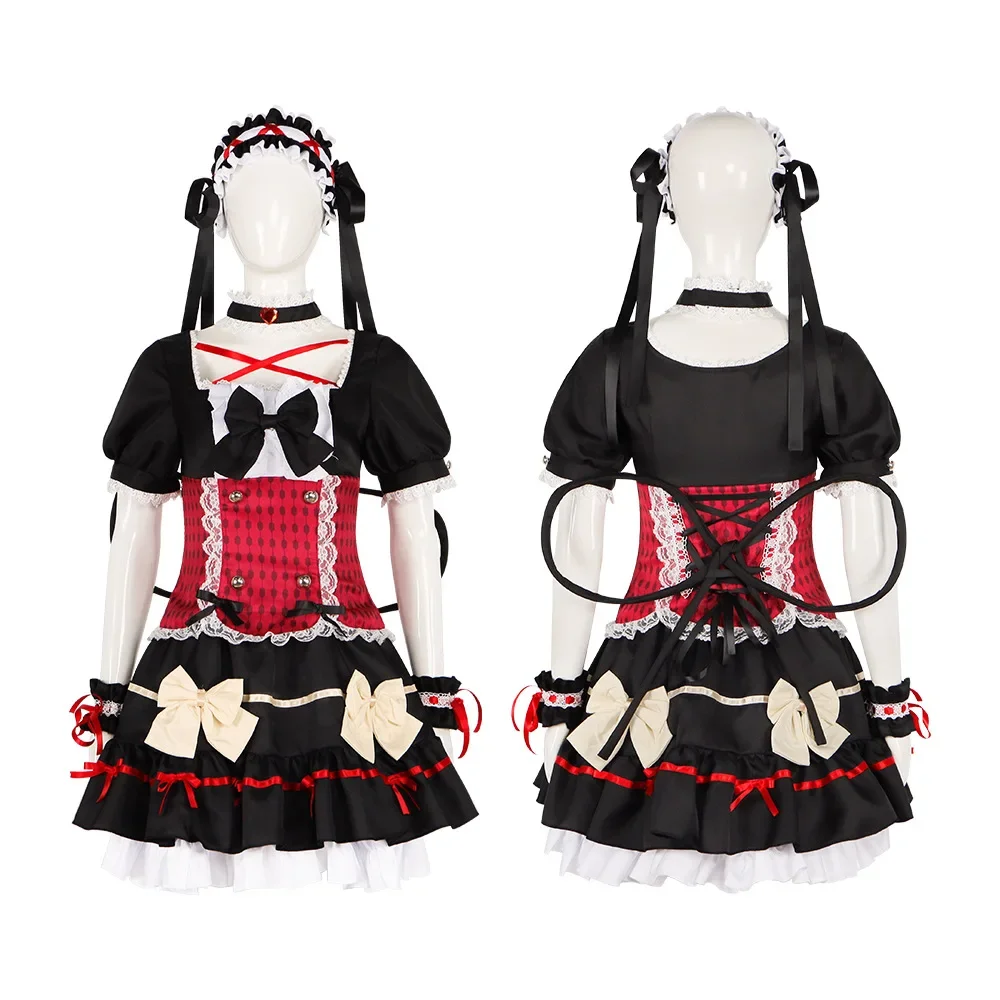 Horror Game Mia Cosplay Kostuum Galgame Lolita Meid Hoofddeksels Halloween Party Gothic Kleding Hatred To Death in The House
