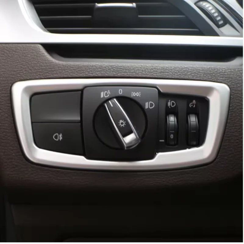 LHD For BMW X1 F48 2016 - 2021 Car Center Console Air Conditioner Outlet Decoration Cover Vent Trim Frame Sticker - view 2