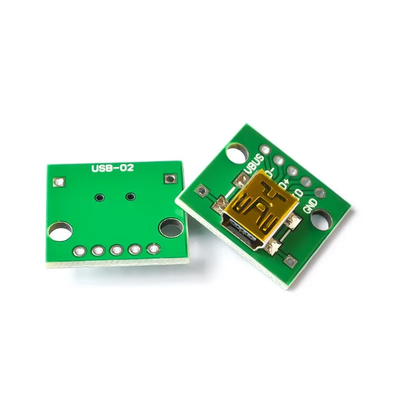 USB-zu-DIP-Buchsenleiste, MINI5P-Patch für 2,54-mm-Geradeanschluss, gelötete Adapterplatine (U8) – Detail 2
