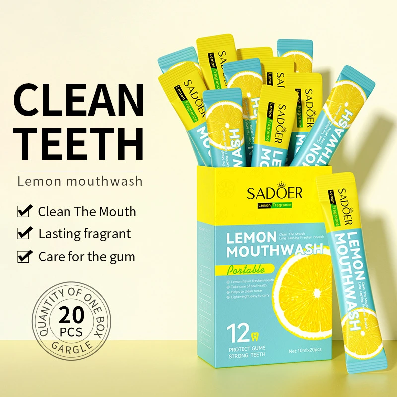 Disposable Portable Mouthwash Clean And Care Mouth Fresh Breath Care Teeth Lasting Lasting Fragrance 20 Pieces