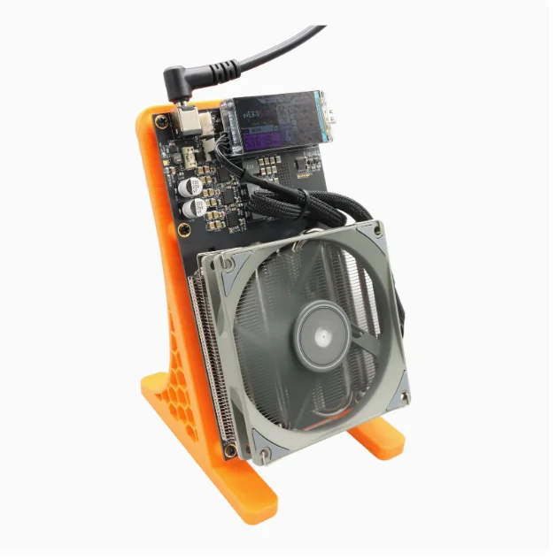 NerdQaxe ++ 4.8TH/s 75W ASIC Miner BTC Miner Open-Source Home Bitcoin Miner (وصل واي فاي فقط)