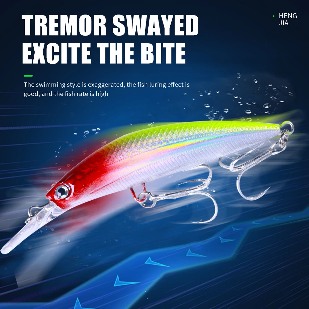 Señuelo Minnow hundimiento rápido 9cm – para trucha, lucio y lubina - imagen 3