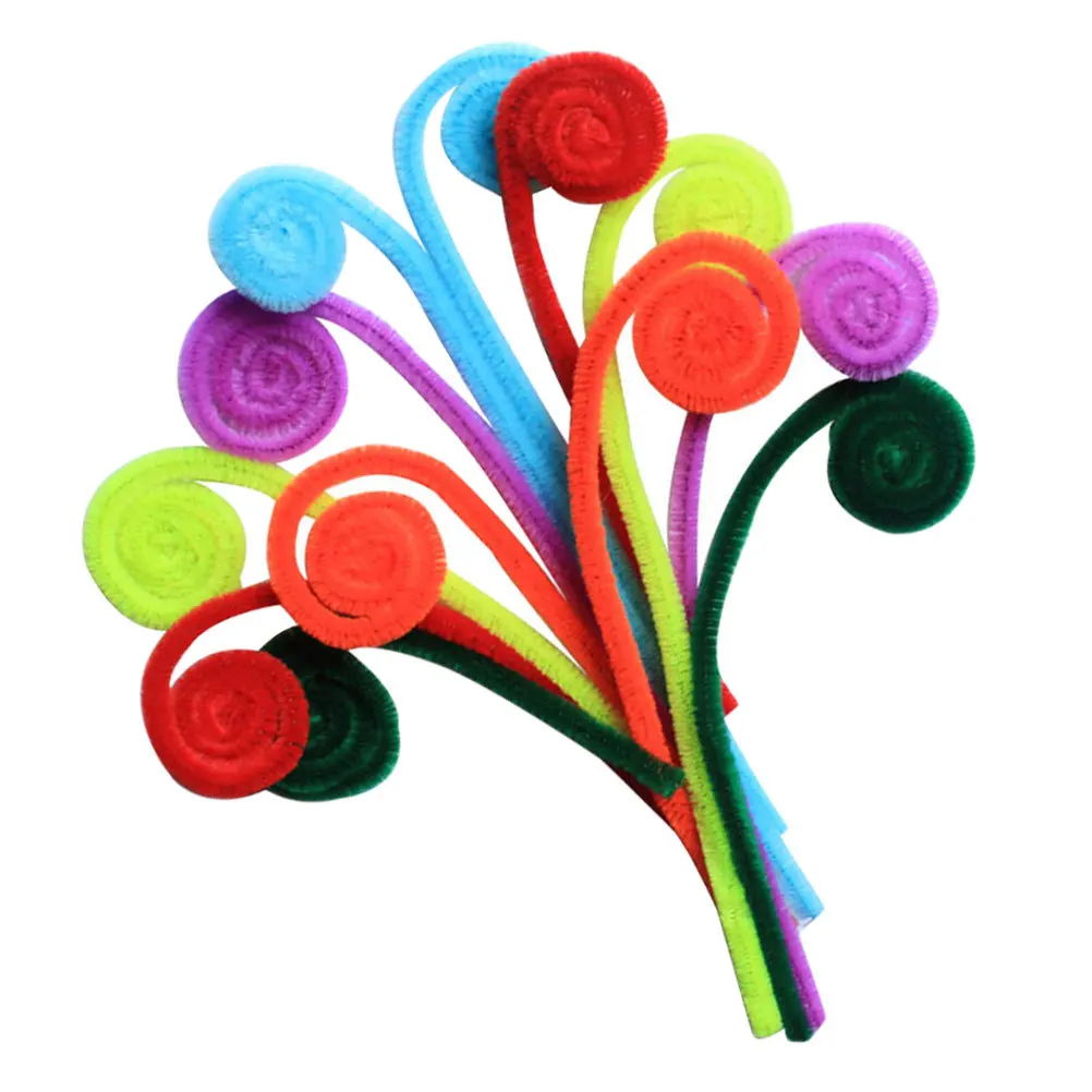 

200Pcs Chenille Rods Bright Colors Easy Mold Xmas Handmade DIY Educational Craft Supplies Craft Sticks Handmade Supplies