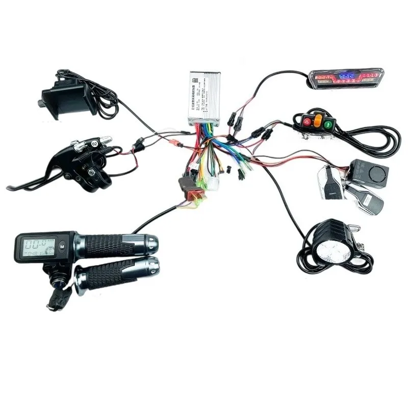 

Foldable E-Bike Controller Conversion Kit 36V/48V 350W Universal for Electric Bike Braking System Full Set Accessories