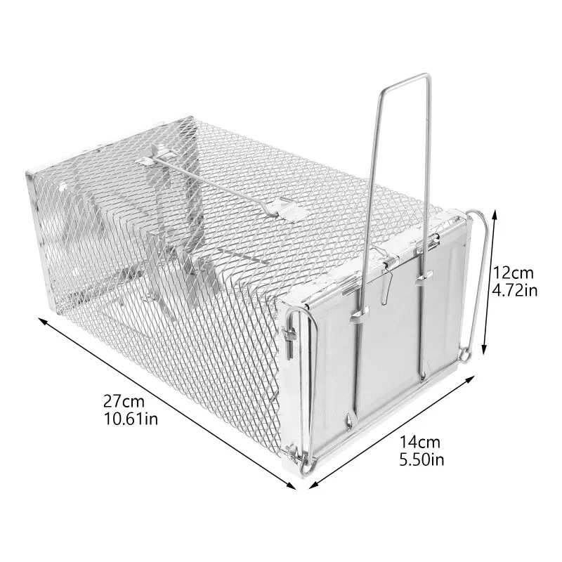 Pułapka na mysz, łapacze myszy, pułapka na mysz ze stali nierdzewnej, humanizowane pułapka na mysz do łapania i wypuszczania wiewiórek, mysz i myszy