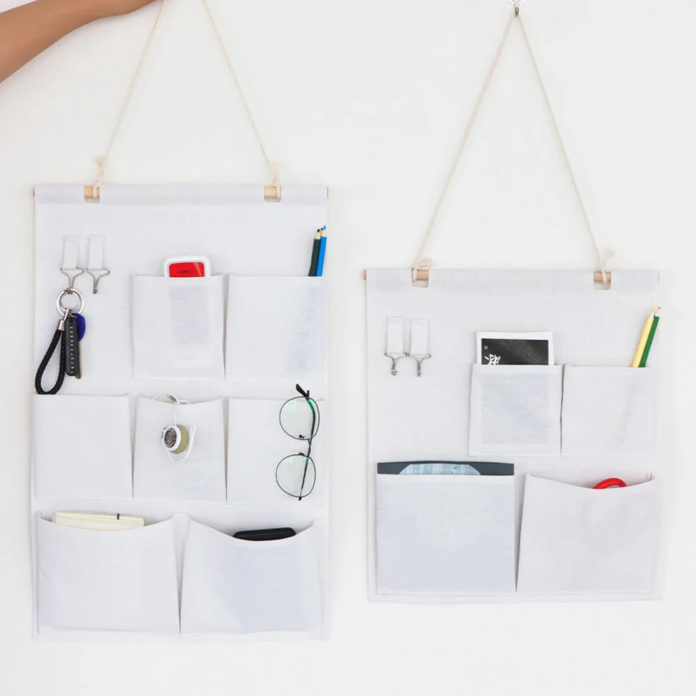

Wall Hanging Bag Large Capacity Storage Bags Organizer Pouch for Bedroom Door Home Hanging Bag Multipurpose Linen