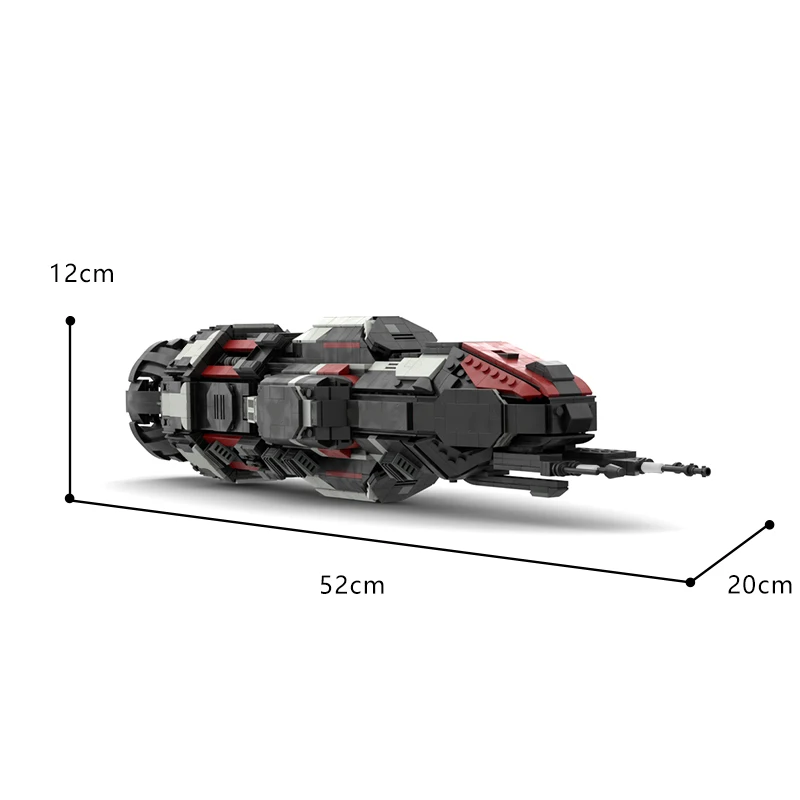 MOC Rocinante S4 Roci Corvette-Class Frigate Building Blocks Model Kit Expansed Space MCRN-Tachi Donnager Spaceship Toys Gifts