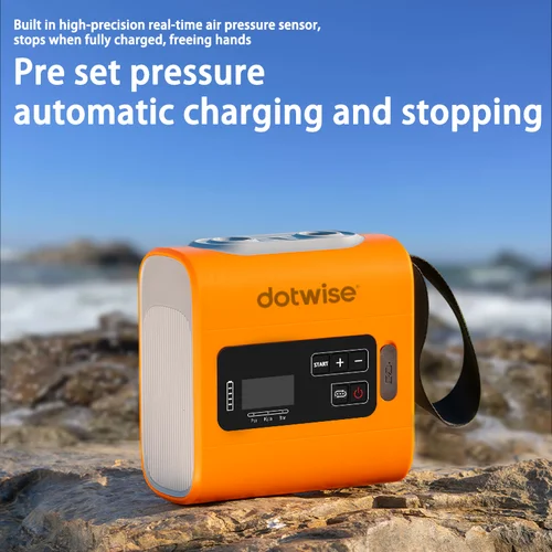 Imagen 2 del producto Bomba infladora recargable portátil inalámbrica eléctrica de 2600mAh, bomba infladora SUP adecuada para cargar tiendas inflables, kayaks