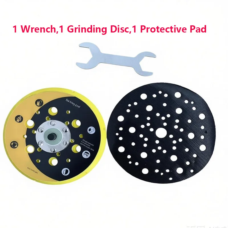 

150mm 6" Porous Dry Grinding Backing Pad for MIRKA Sander, Sanding Disc Accessory with Free Wrench