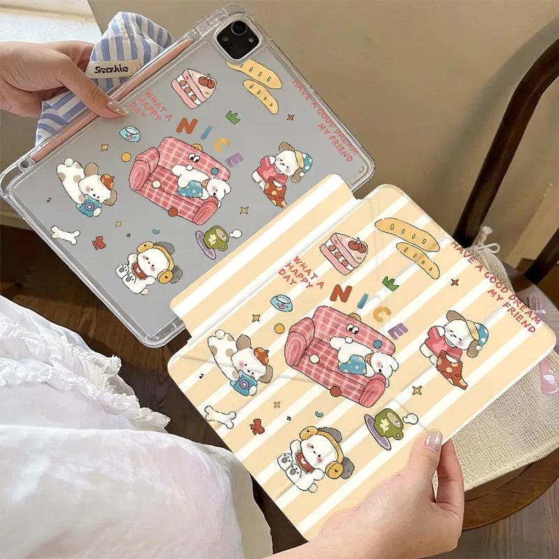 Shockproof 3+Y Fold Tablet Cover For iPad 10.2 7/8/9 4/5th 10.9 10th IPad Mini6 8.3 Air3 10.5 Pro11 iPad A16 2025 11th Air11/13