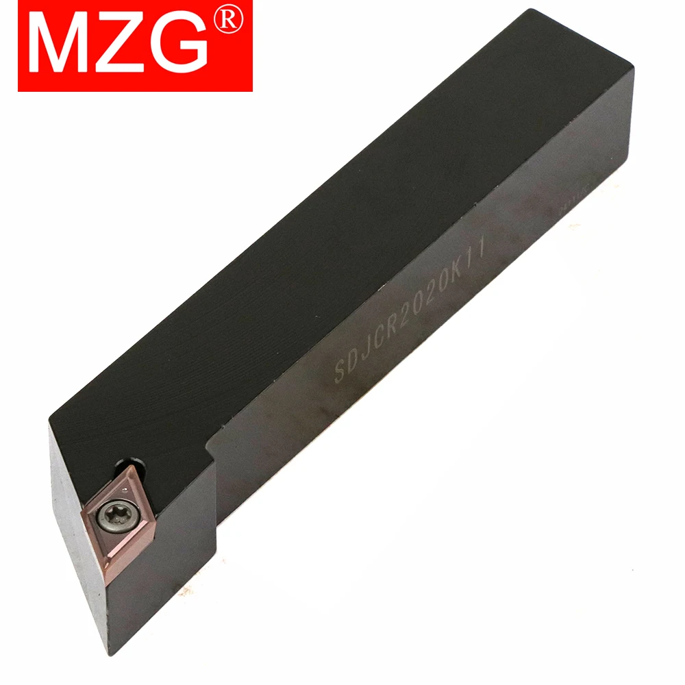 MZG-herramientas de perforación externas, 12mm, 16mm, 20mm, SDJCR1010H07, torno CNC, barra de corte, inserto de carburo, soporte de herramientas de