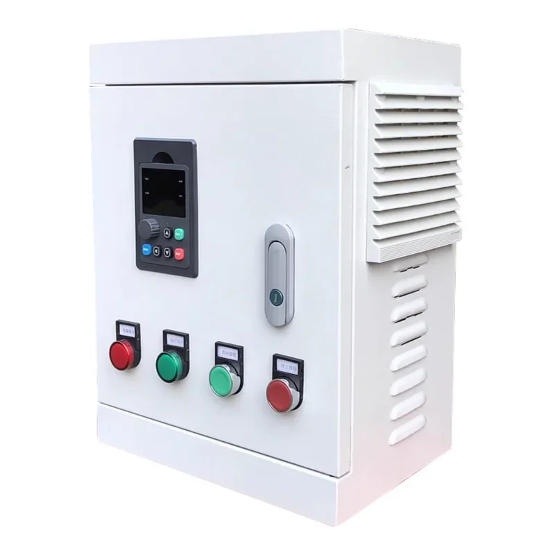 fan motor water pump frequency conversion cabinet control box constant pressure ventilation speed ventilation three-phase 380V