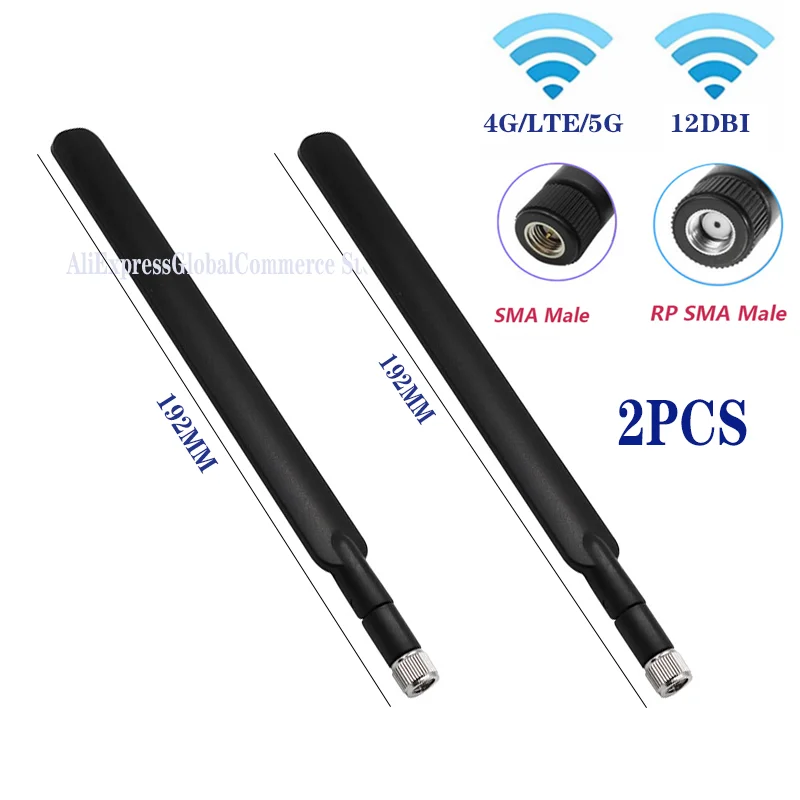 2pcs Huawei external antenna is suitable for B310 b593b315s e5186scpe router antenna and 4G LTE signal high gain antenna