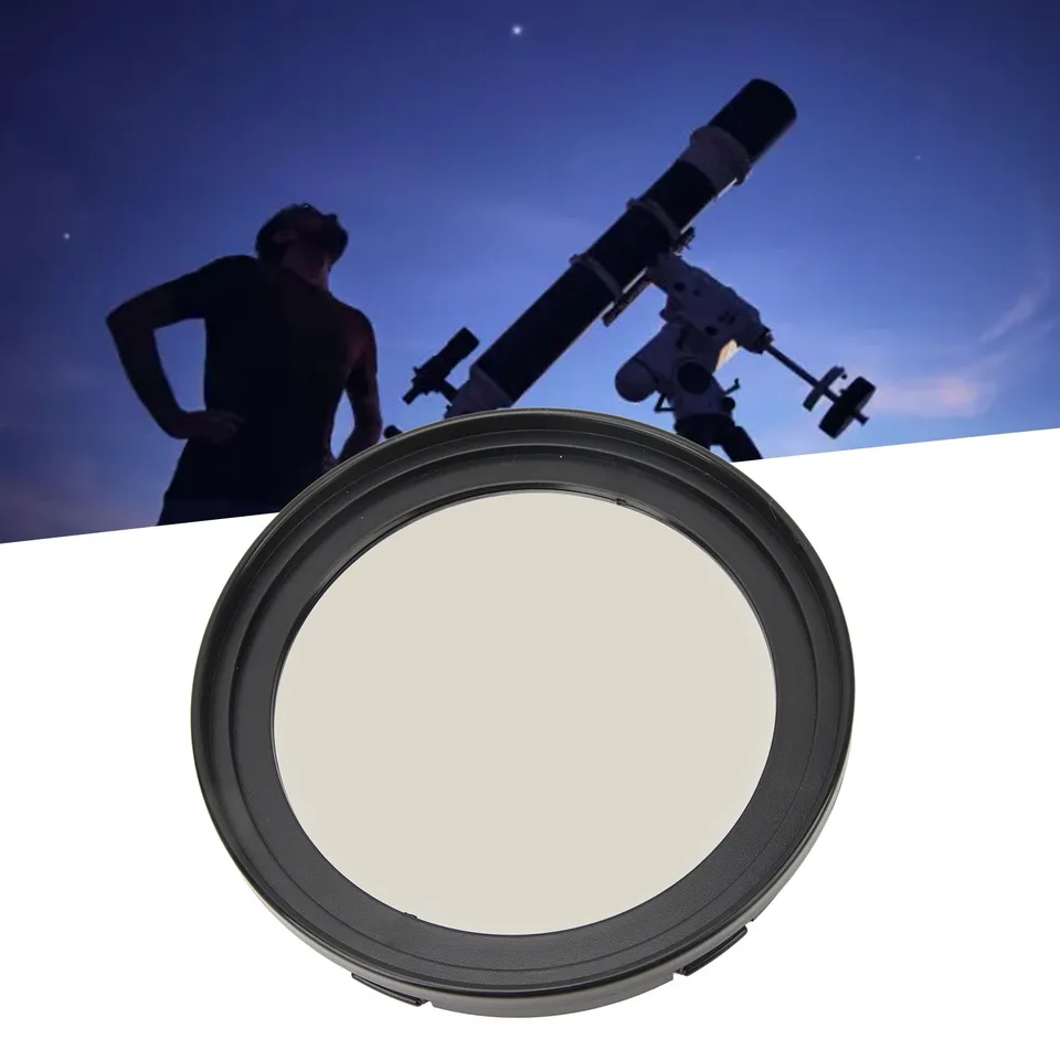 Filtro Solar De Película Aluminio Para Telescopio 76 Mm | Protege Tu Lente Para Observar Manchas Solares Con Seguridad