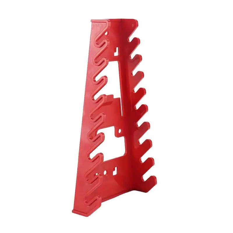 Chave Organizer Plastic Tray Sockets, Vermelho e Preto Armazenamento Ferramentas Rack, Sorter Standard Spanner Titulares