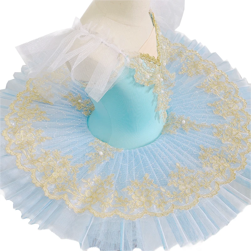 전문 발레 의상 클래식 발레리나 발레 투투 어린이 아동 성인 팬케이크 투투 댄스 발레 드레스 소녀용
