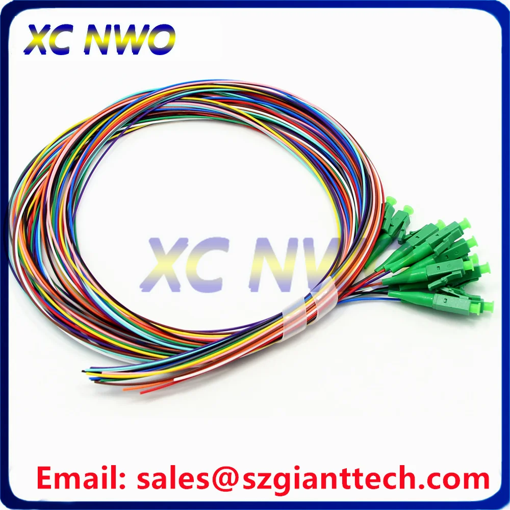 10pcs 12Colors LC/UPC LC/APC SM(9/125) G657A1-0.9mm Fiber Pigtail Cable-1M/2M Singlemode Optical Patch Cord