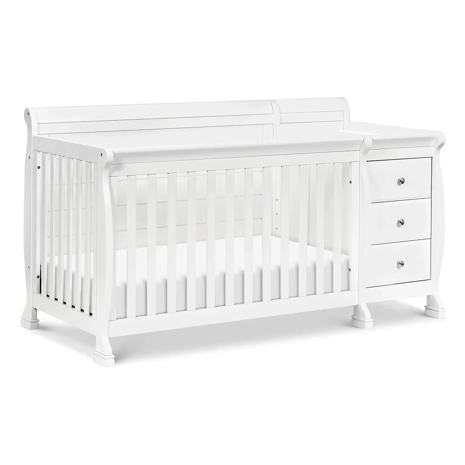 DaVinci Kalani 4-in-1 Convertible Crib and Changer Combo in White