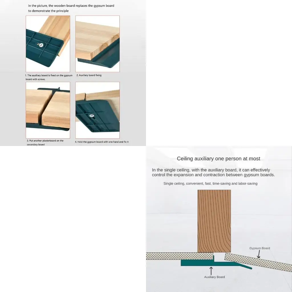 

Монтажная доска для гипсокартона Инструмент для установки гипсокартона Прочная потолочная вспомогательная доска