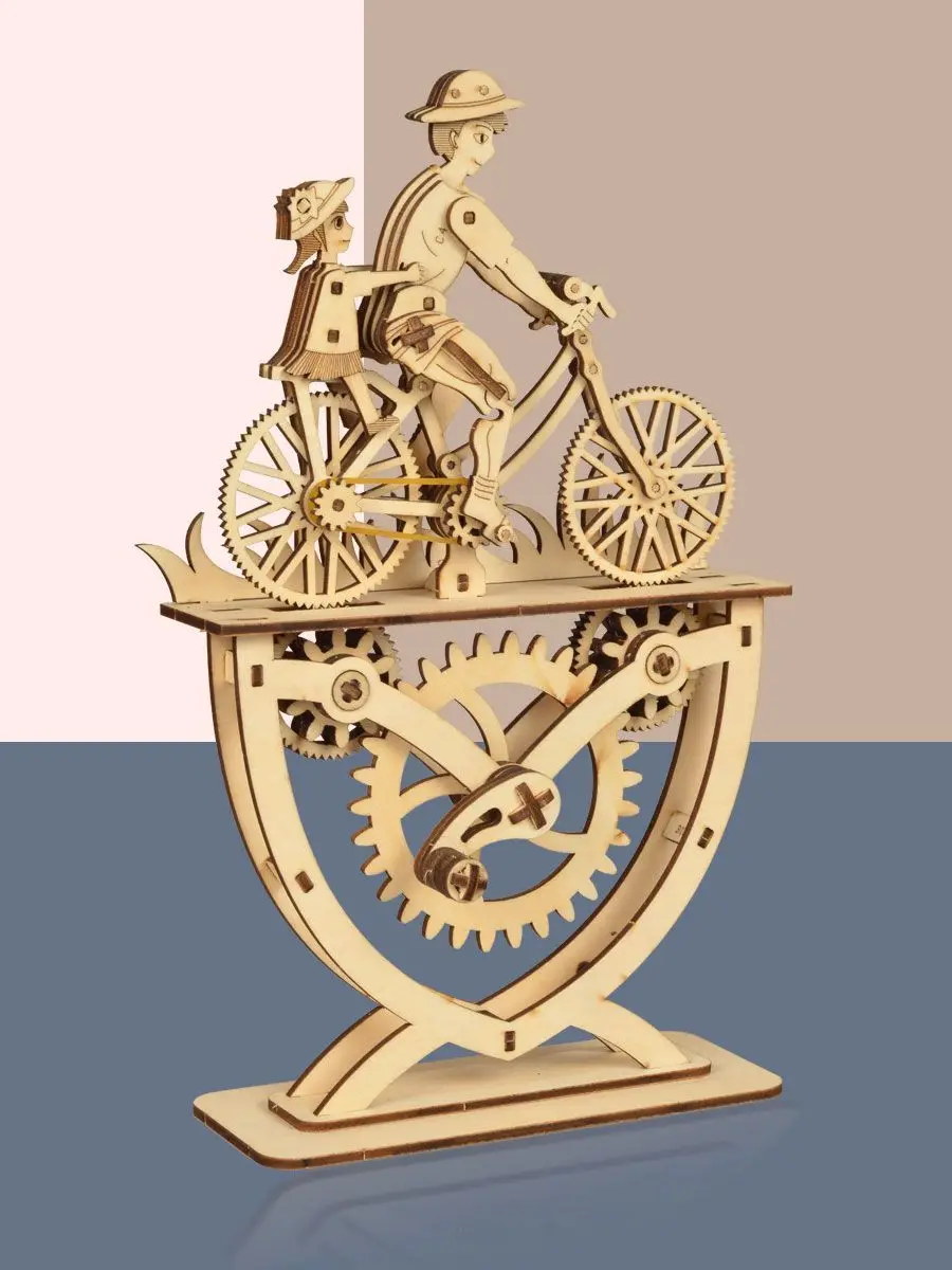 Diy artesanal bicicleta montagem de madeira modelo infantil montado brinquedos educativos presente de aniversário para meninos e meninas