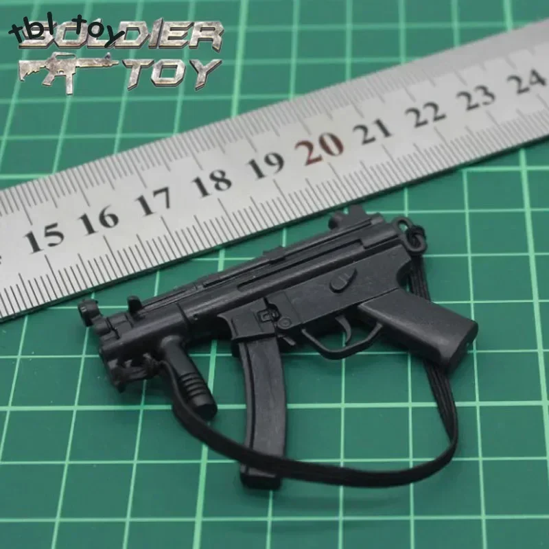 1/6 مقياس سلاح عمل الشكل الملحقات نموذج دمية 1/6 الجنود الملحقات 1 إلى 6 مايكرو لكمة MP5 MP5K نموذج بندقية سوداء