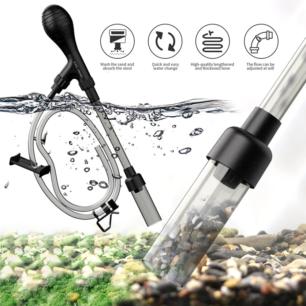 

Fish Tank Water Change Pump Cleaning Tools Water Changer Gravel Cleaner Siphon for Aquarium Water Filter Pump Water Flow Regulat