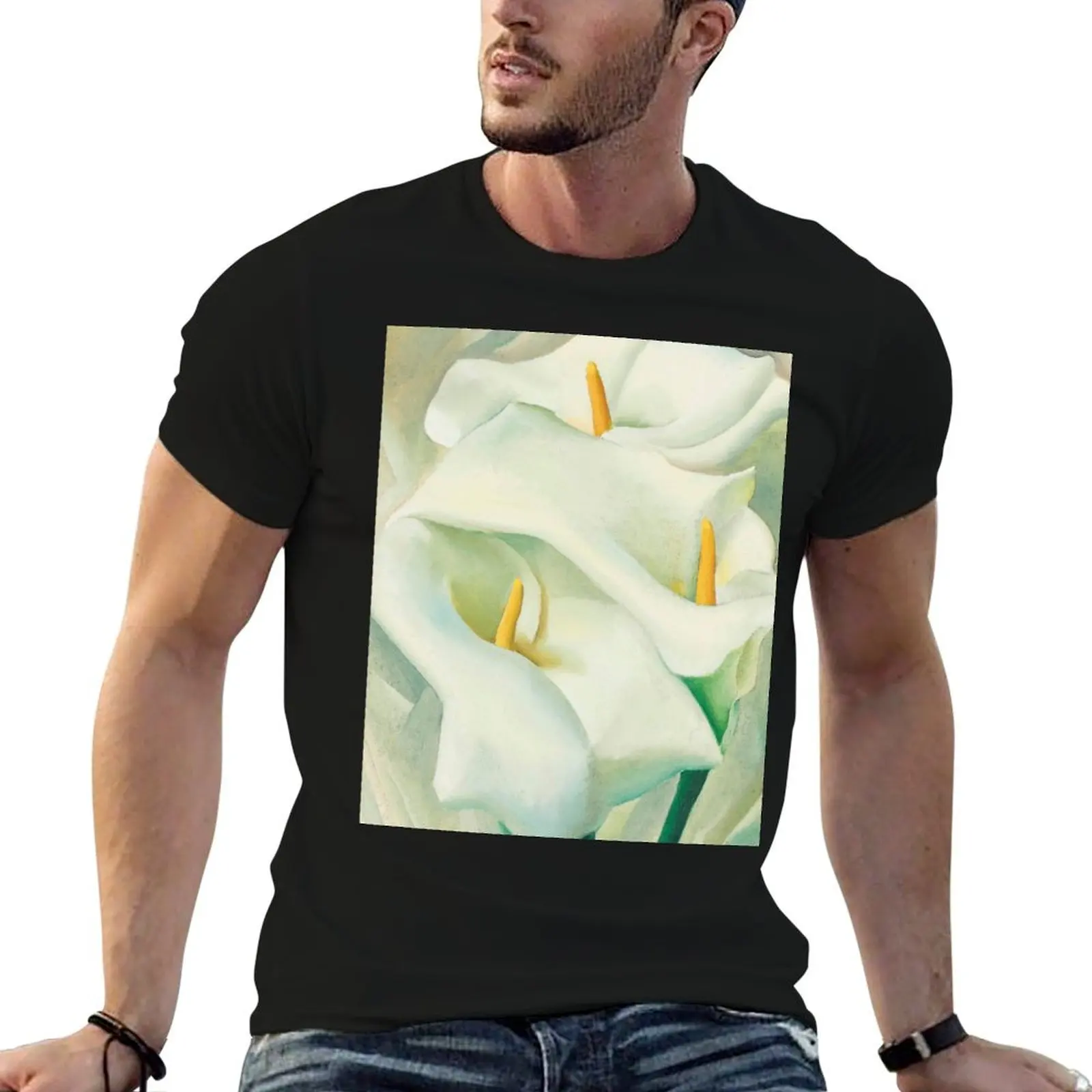 Georgia O'keeffe Calla Lillies T-Shirt UV Sun Protection Tee Shirt